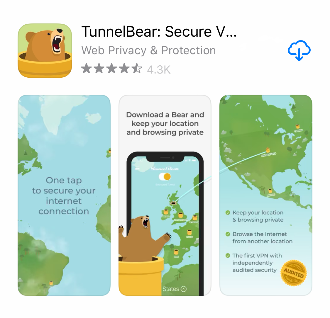 download tunnelbear