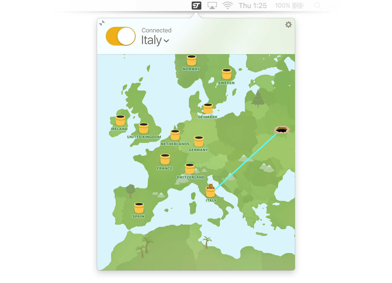 how to use tunnelbear on vacation in europe
