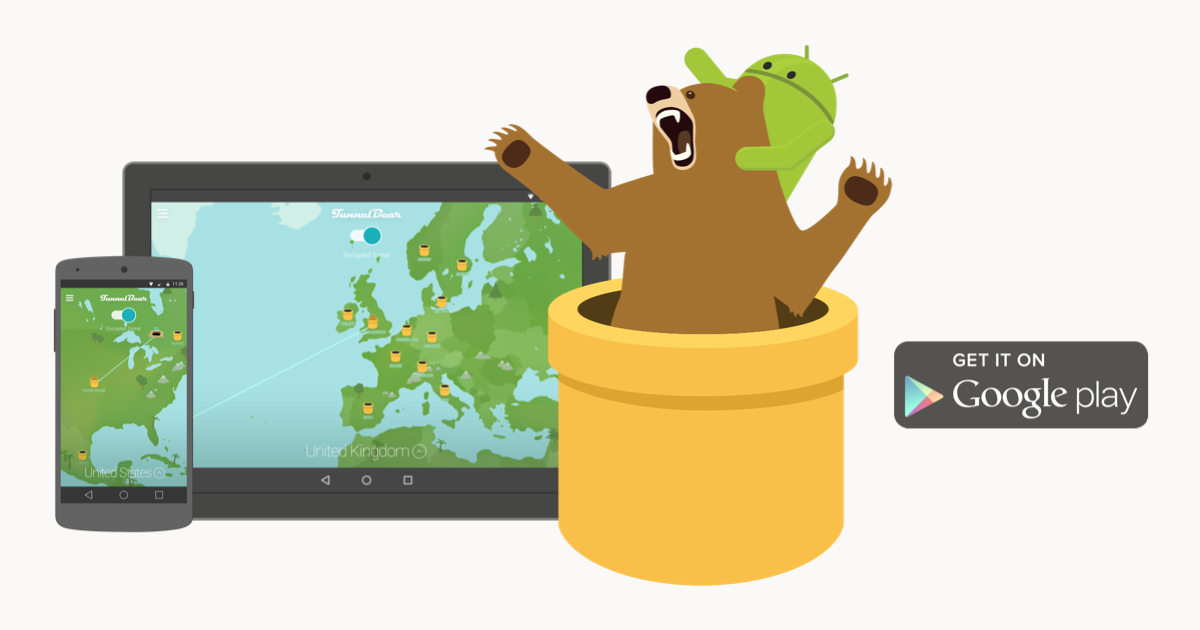 how to use tunnelbear on android